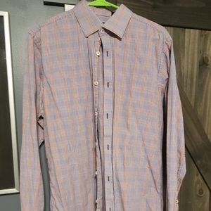 Baccarat Button Down Dress Shirt L